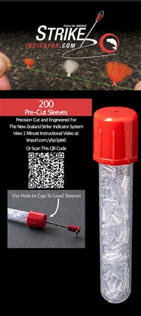 NZ Strike Indicator 200 Pre Cut Sleeves and Vial - Sportinglife Turangi
